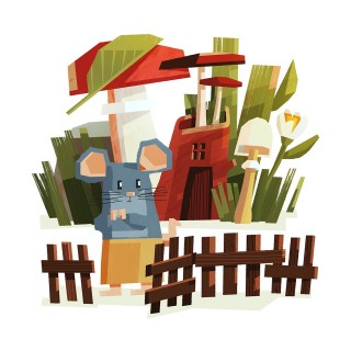 Field Mouse Poster