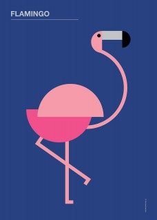 Plakat Flamingo