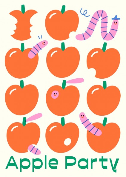 Plakat Apple party Plakat Apple party