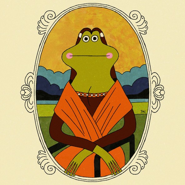 Frog Lisa Poster Frog Lisa Poster