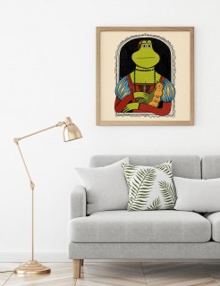 Lady with a caterpillar Poster 2
