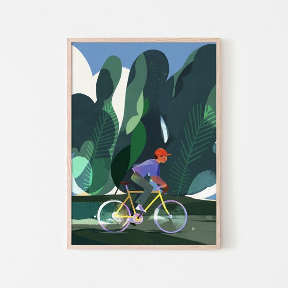 Plakat Rowerzysta Plakat Rowerzysta