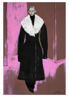 Plakat B&W Coat