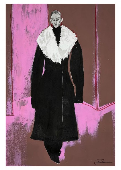 B&W Coat Poster B&W Coat Poster