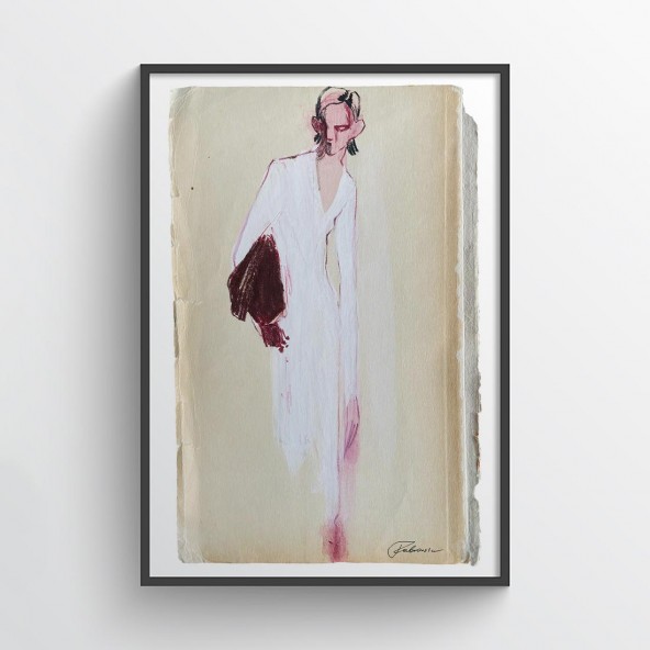 Plakat Woman in White Plakat Woman in White