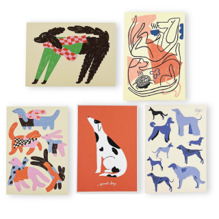Set of postcards Dog lover
