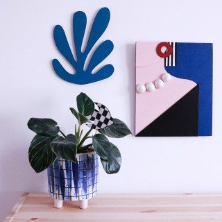 Cornflower Coral Wall Decor 2