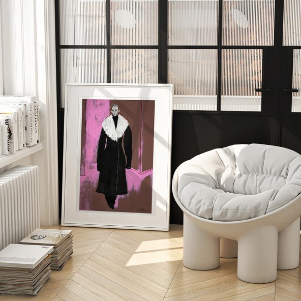 B&W Coat Poster B&W Coat Poster