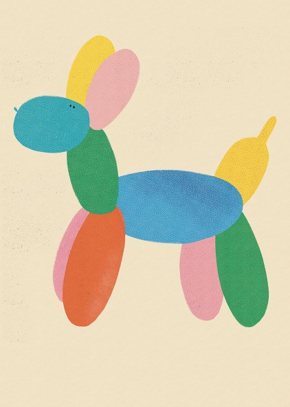 Plakat Balonowy pies Plakat Balonowy pies