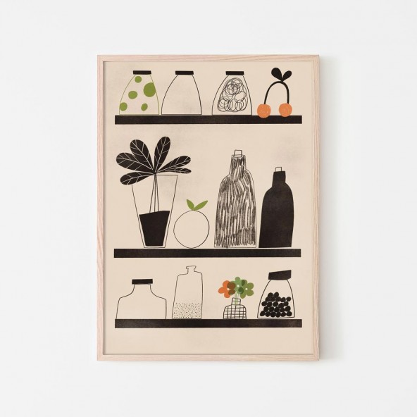 Black Kitchen Poster