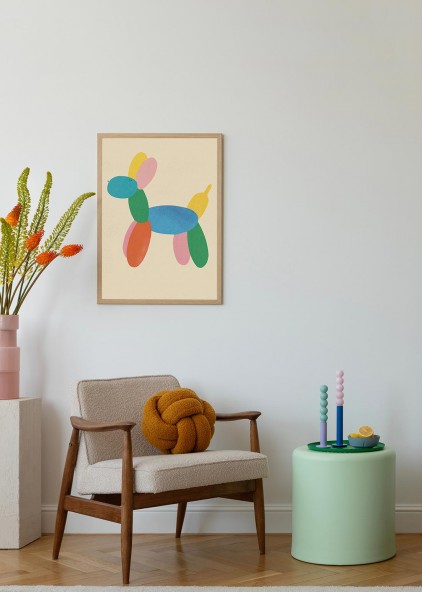 Plakat Balonowy pies Plakat Balonowy pies