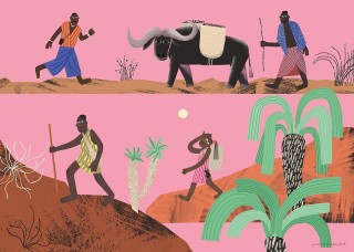 African Landscape Poster