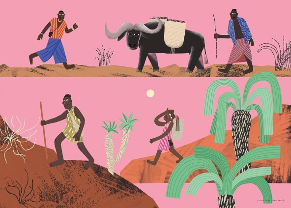 African Landscape Poster