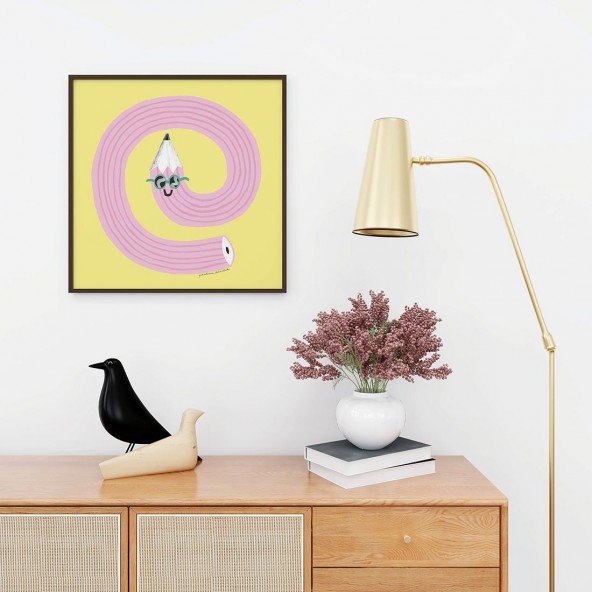 Plakat Zakręcony Ołówek Plakat Zakręcony Ołówek