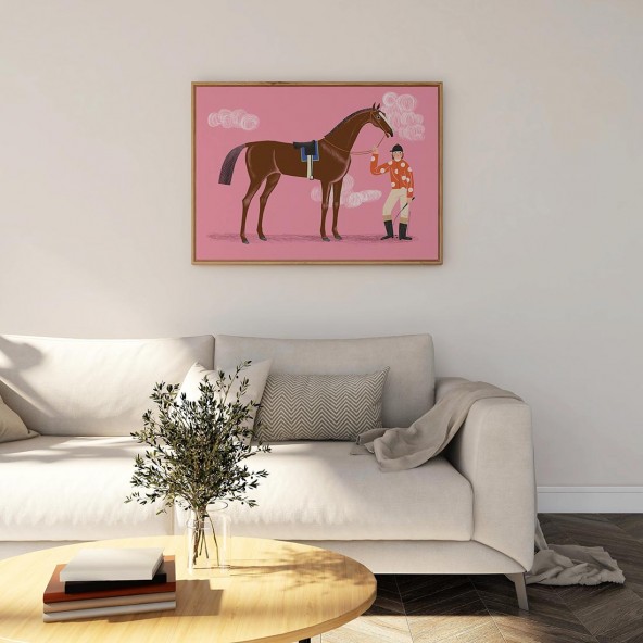 Plakat Na wyścigach