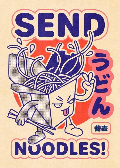 Plakat Send Noodles