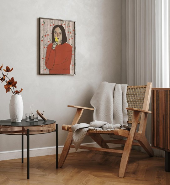 Cherry Portrait Poster