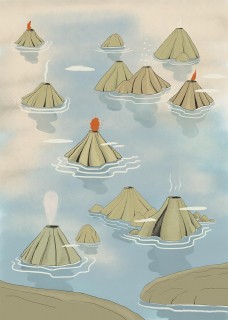 Volcanoes Poster