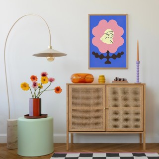 Doggie in a flower Poster 2