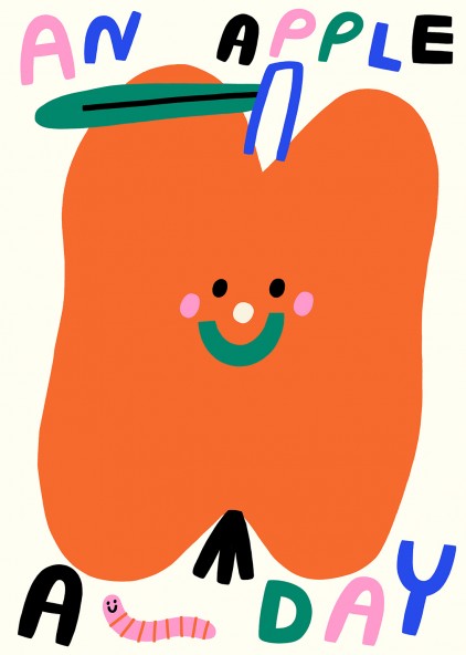 An Apple A Day Poster An Apple A Day Poster