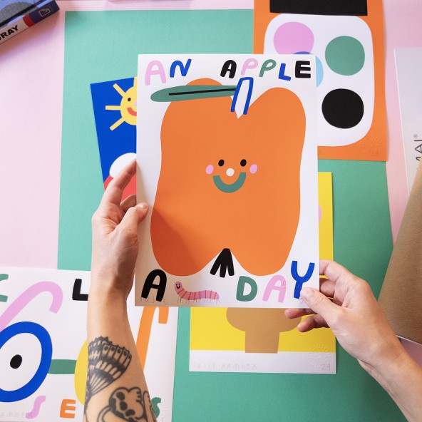An Apple A Day Poster An Apple A Day Poster