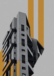 Plakat Brutalist Cut