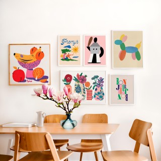 Color Gallery Wall