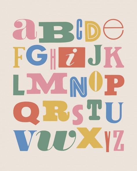 Alfabet bright Poster