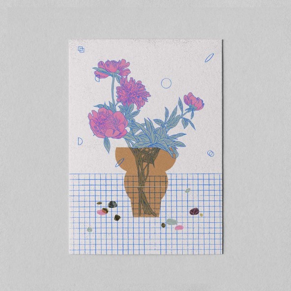 Mini Poster Peonies Mini Poster Peonies