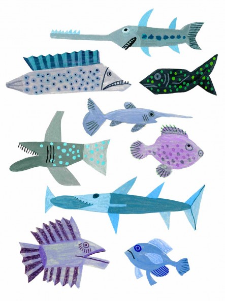 Plakat Latające Ryby