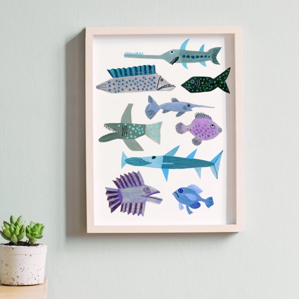 Plakat Latające Ryby