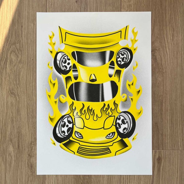 Slammed Art Print Slammed Art Print