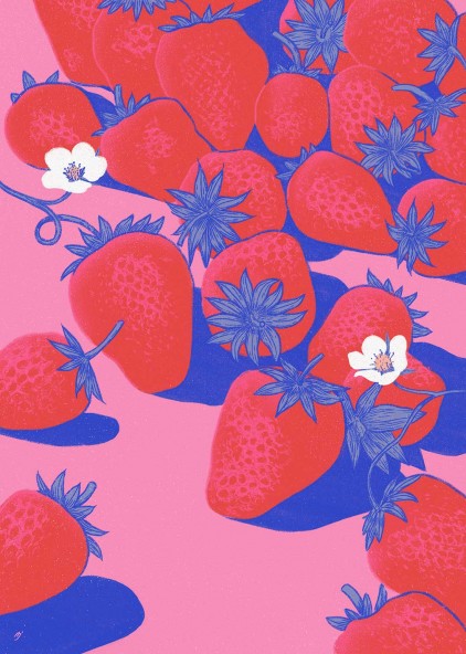 Strawberries Poster Strawberries Poster