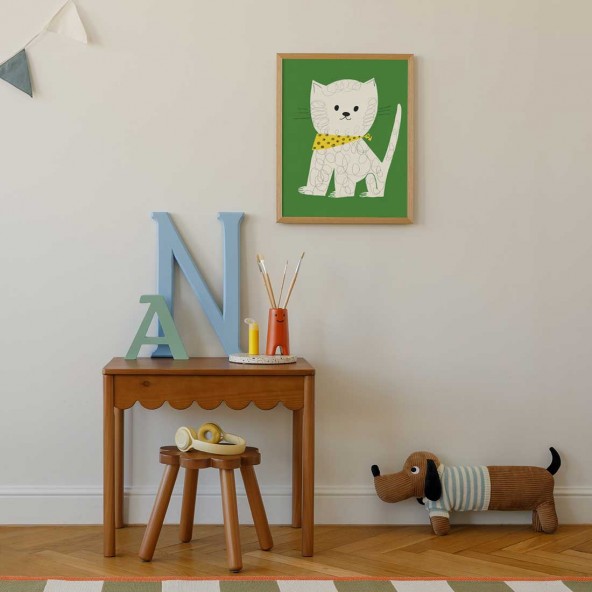 Plakat Biały Kot Plakat Biały Kot