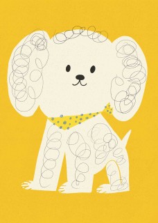 White Dog Poster