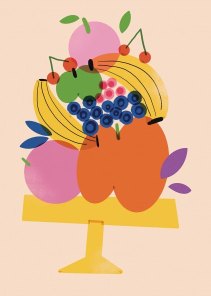 Colorful Fruit Poster
