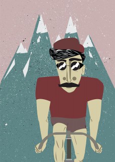 Plakat Bicyklista