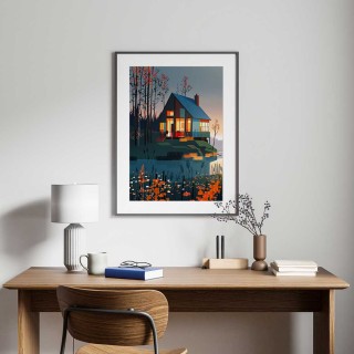 Plakat Forest Cabin 2