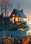 Forest Cabin Poster Forest Cabin Poster