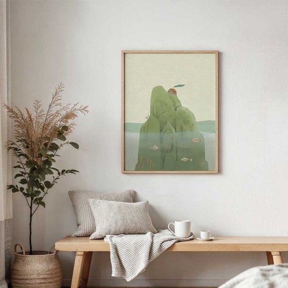 Plakat Skalista Wyspa