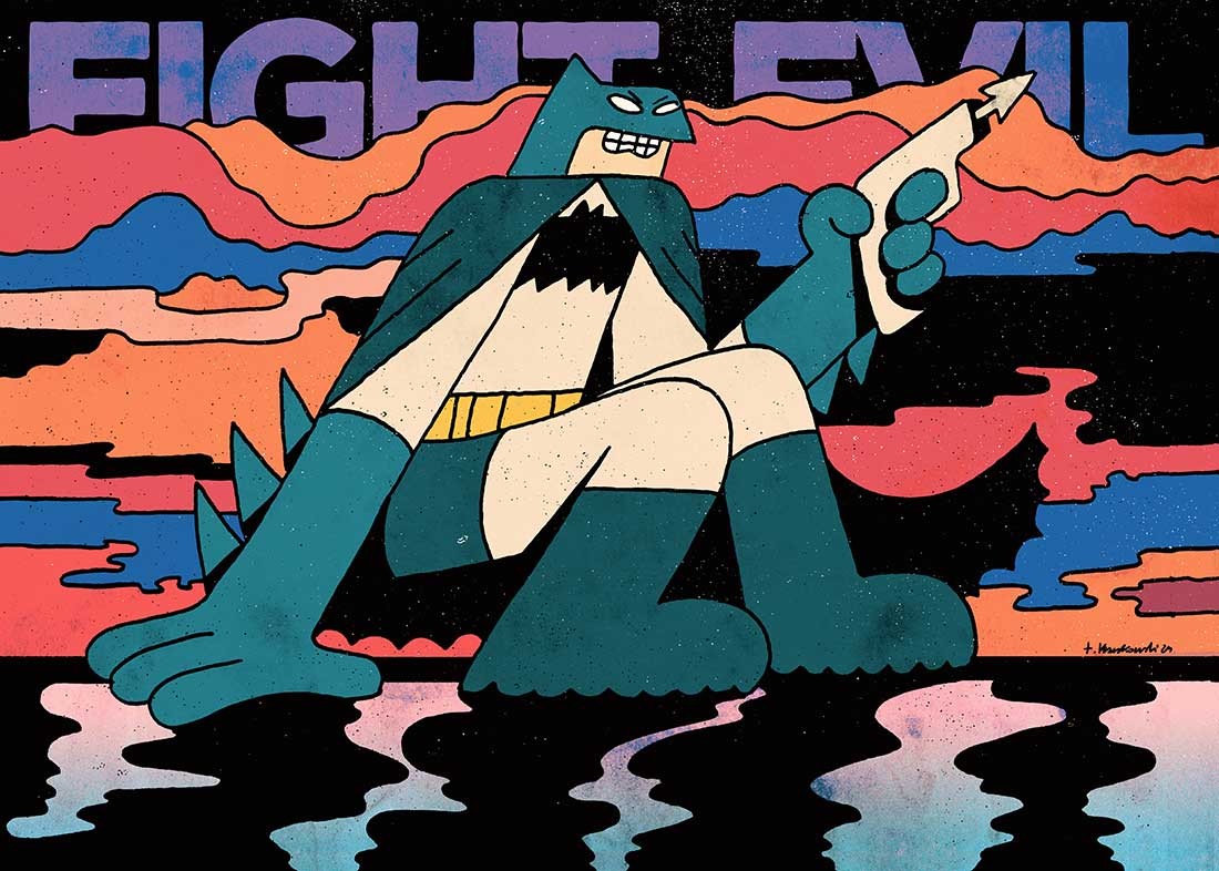 Plakat Batman Fight Evil Plakat Batman Fight Evil