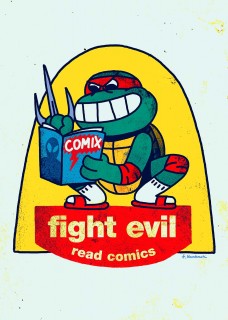 Plakat Fight Evil Turtles