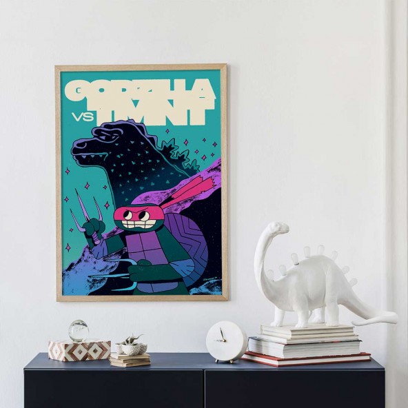 Plakat TMNT vs Godzilla Plakat TMNT vs Godzilla