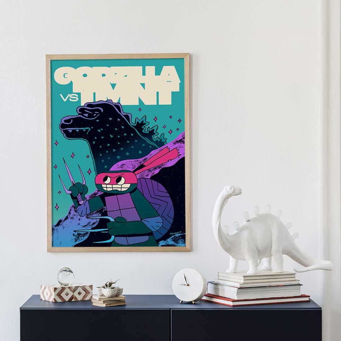 Plakat TMNT vs Godzilla Plakat TMNT vs Godzilla