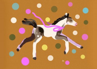 Horse Square Poster