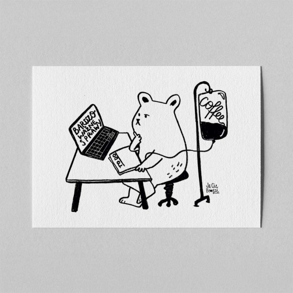 Mini Poster Bear at work Mini Poster Bear at work