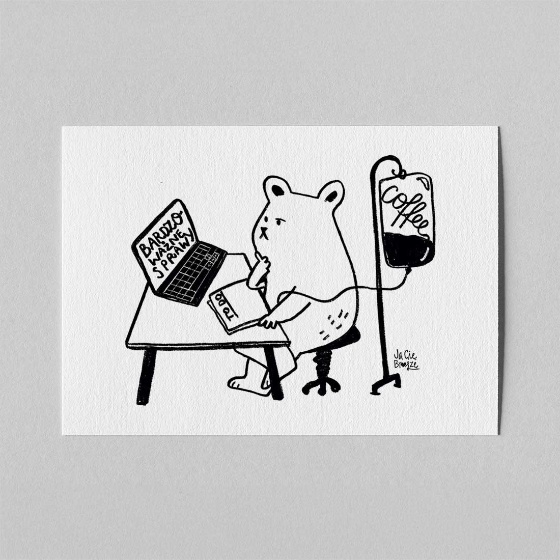 Mini Poster Bear at work Mini Poster Bear at work