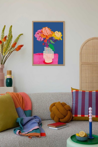 Colorful Peonies Poster Colorful Peonies Poster
