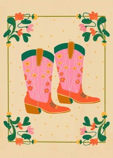 Cowboy Boots Poster