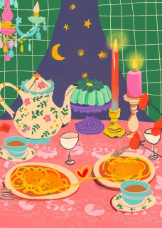 Plakat Spaghetti Night